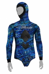 large wetsuit epsealon fusion blue balidiveshop 3